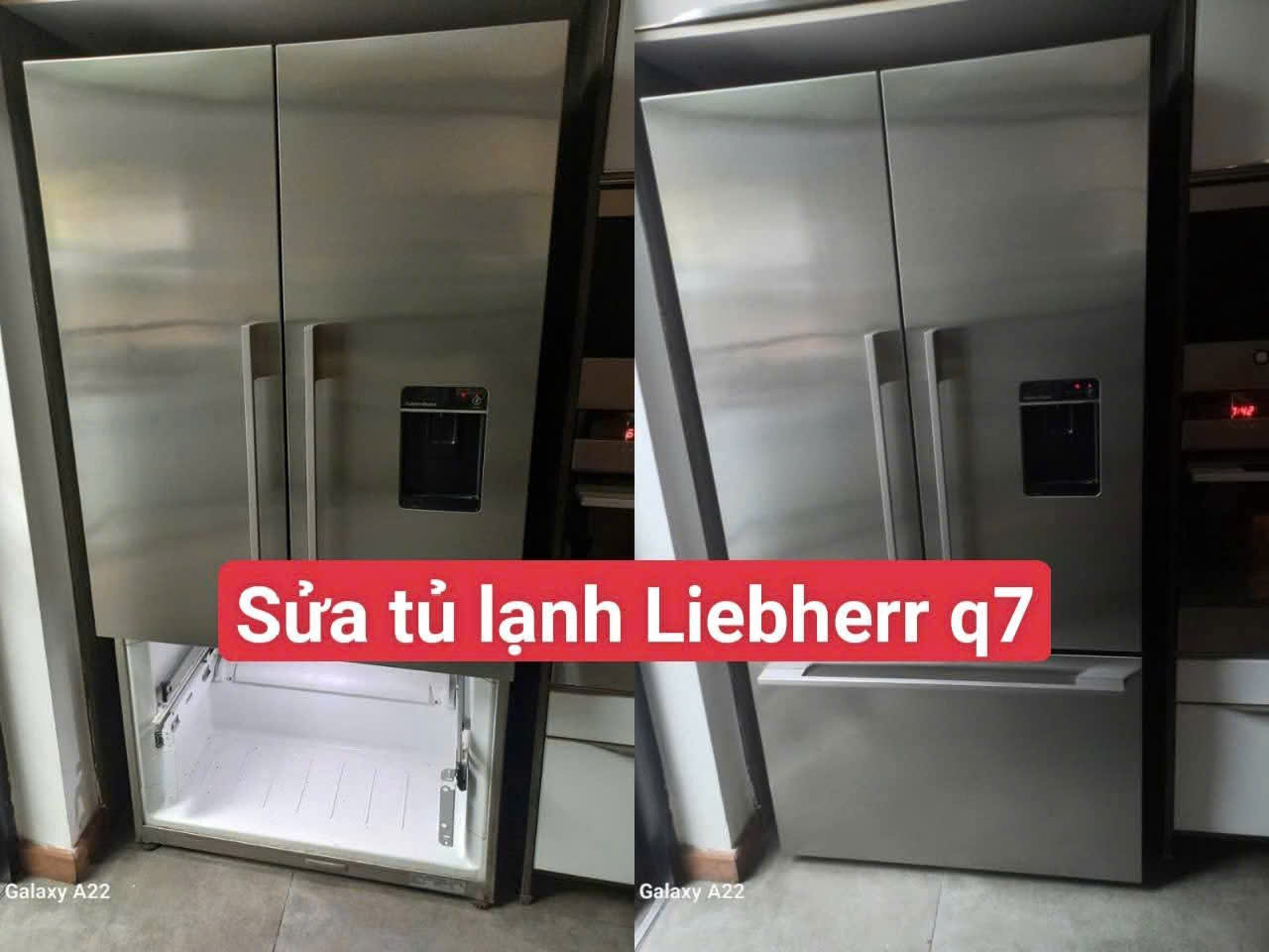 Tủ lạnh sau khi kiểm tra và bàn giao